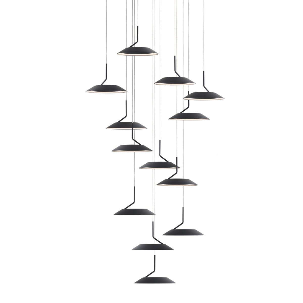 Koncept RYP-C13-SW-MTB Royyo LED 22 inch Matte black Pendant Ceiling Light